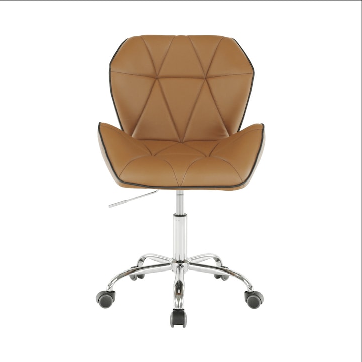 Fotoliu, scaun de birou, maro-camel, 58x63.5x84.5-96.5 cm,mobHAUS