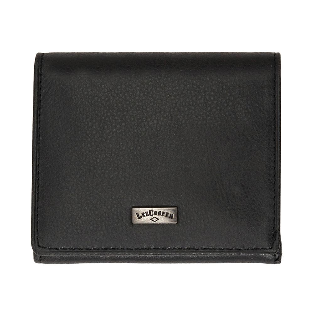 Portofel barbati din piele naturala Lee Cooper EF-POB009, Negru