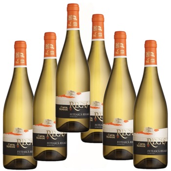 Pachet Vin Alb Recas Castel Huniade Feteasca Regala, 6 x 0.75l Pachet Vin Alb Recas Castel Huniade Feteasca Regala, 6 x 0.75l