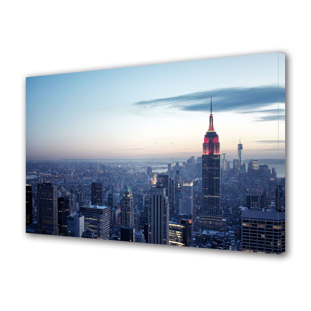 Tablou Canvas Apus de iarna in New York, 30 x 45 cm