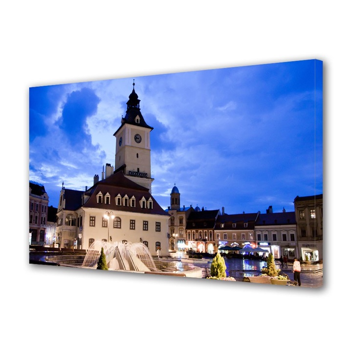 Tablou Canvas Piata Sfatului Brasov, 20 x 30 cm