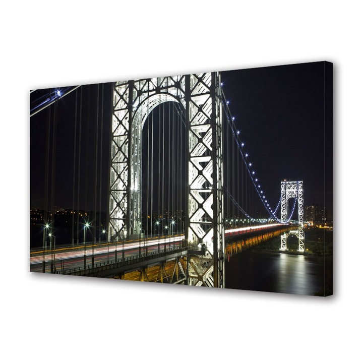 Tablou Canvas Podul George Washington, 20 x 30 cm