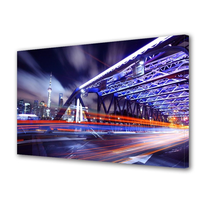 Tablou Canvas Trafic in Shanghai, 20 x 30 cm