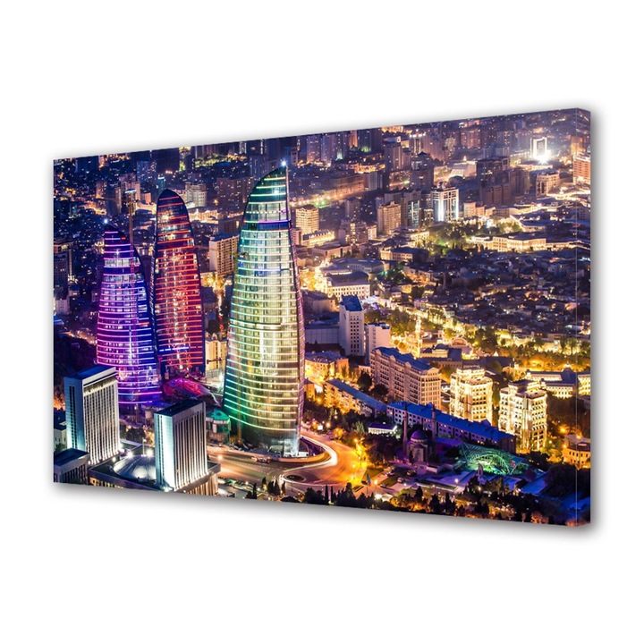 Tablou Canvas Azerbaijan noaptea, 20 x 30 cm