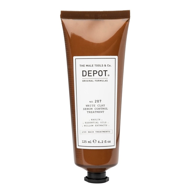 Tratament pentru par Depot 200 Hair Treatments No.207 White Clay Sebum Control, 125ml