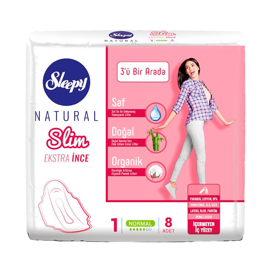 Absorbante Sleepy Natural Normal Slim 5 pic 8 buc