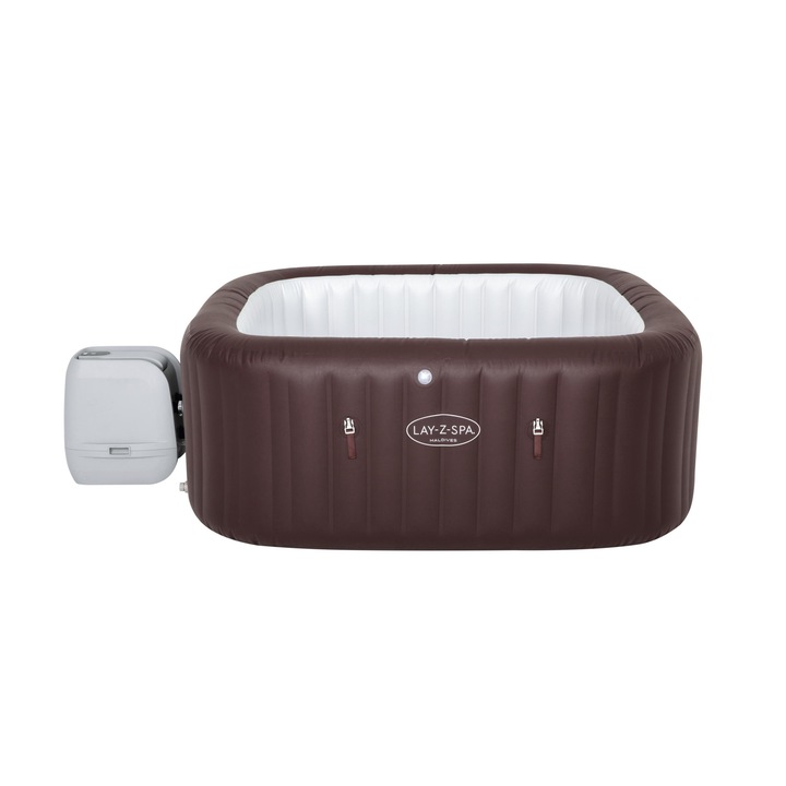 Надуваем басейн, Bestway Spa Lay-Z Maldives, с масаж, 201 x 201 x 80 см и ремонтен комплект