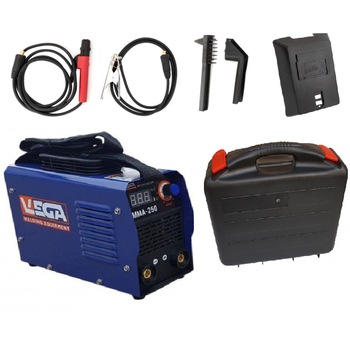 Aparat de sudura Profesional Vega 240 cu Valiza pentru Transport , 10-240 A, Protectie termica, Monofazat, Complet accesorizat, Electrozi 1.6 - 4 mm, 220V Aparat de sudura Profesional Vega 240 cu Valiza pentru Transport , 10-240 A, Protectie termica, Monofazat, Complet accesorizat, Electrozi 1.6 - 4 mm, 220V