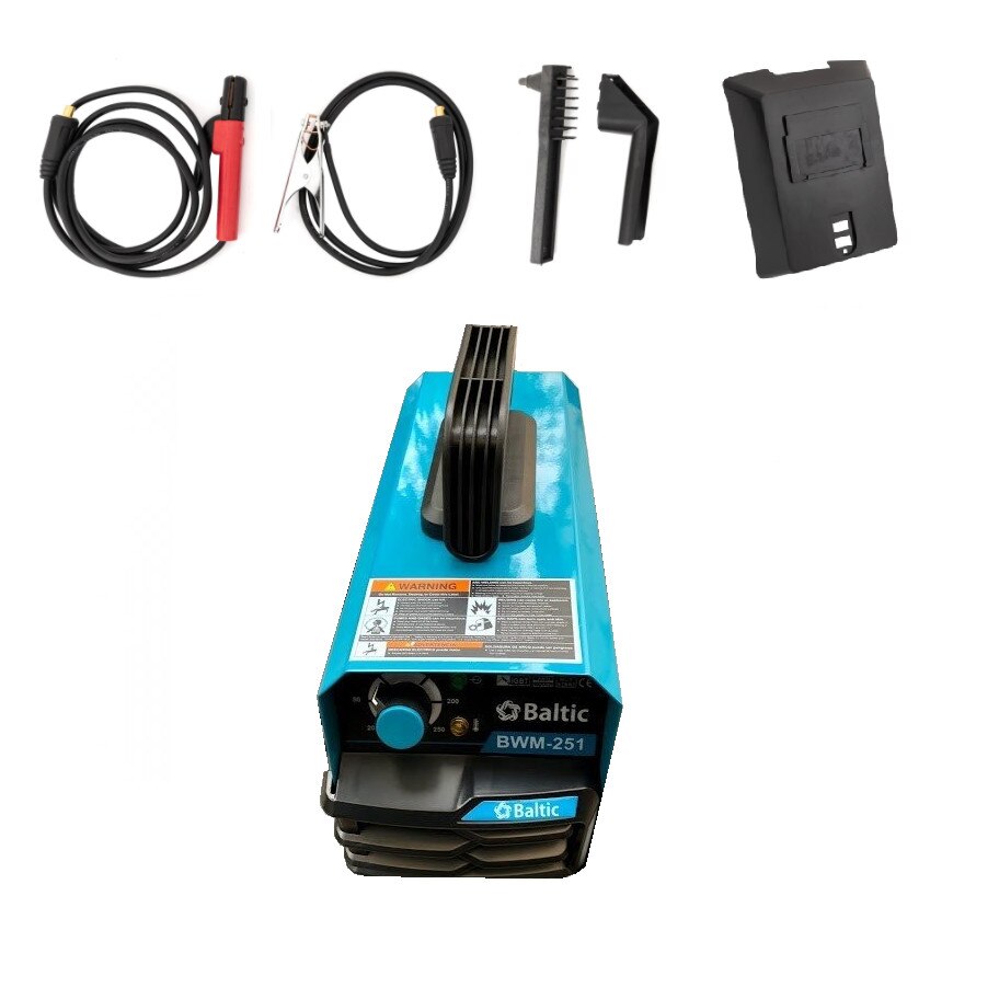 Aparat de sudura Profesional Baltic 250 , 10-250 A, Protectie termica, Monofazat, Complet accesorizat, Electrozi 1.6 - 4 mm, 220V