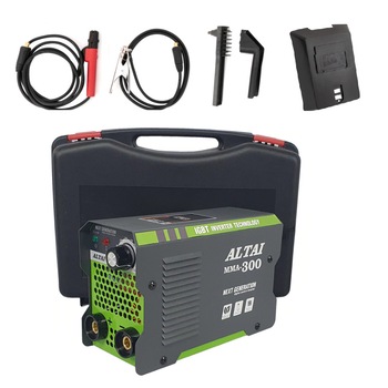 Aparat de sudura Profesional Altai 325 , 10-325 A, Protectie termica, Monofazat, Complet accesorizat, Electrozi 1.6 - 4 mm, 220V Aparat de sudura Profesional Altai 325 , 10-325 A, Protectie termica, Monofazat, Complet accesorizat, Electrozi 1.6 - 4 mm, 220V