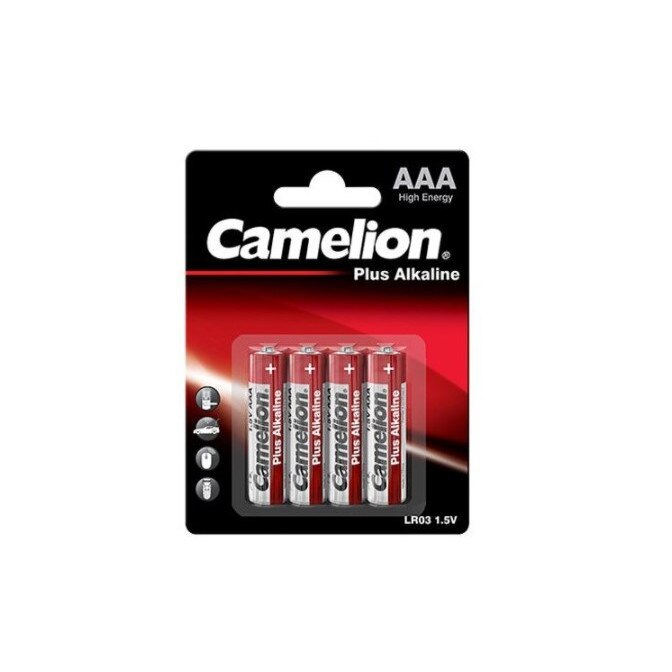 Baterie Camelion Plus Alkaline AAA R3 1,5V alcalina set 4 buc