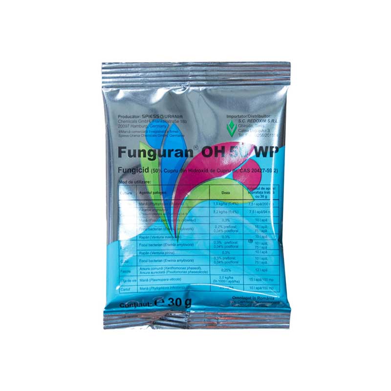 Fungicid Funguran OH 50 WP, 30g