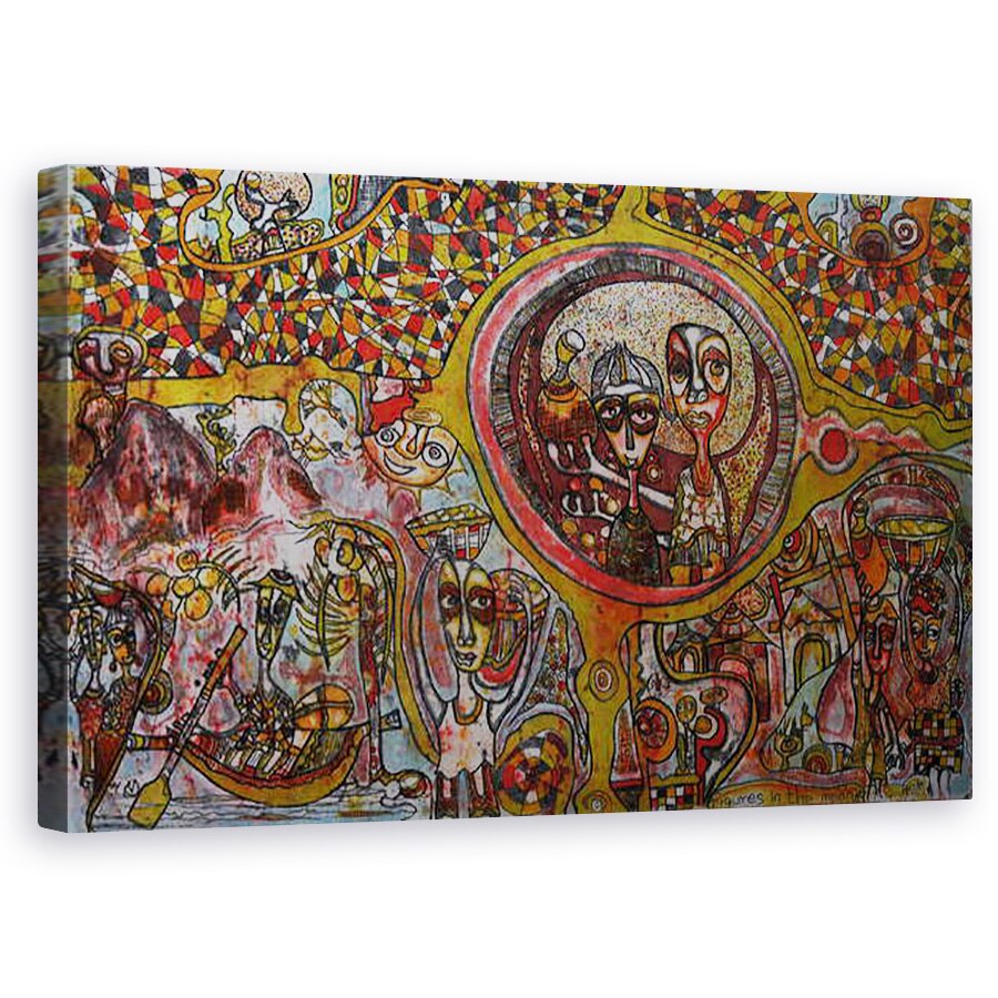 Tablou canvas - Wole Oyeyemi - Cifrele din luna, 50 x 80 cm