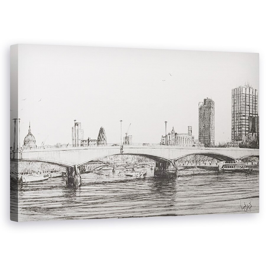 Tablou canvas - Vincent Alexander Booth - Podul Waterloo Londra, 2006, 60 x 100 cm