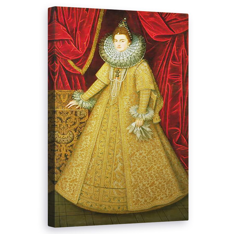 Tablou canvas - Alonso Sanchez Coello - Portret De Regina Isabel Clara Eugenia , 50 x 80 cm