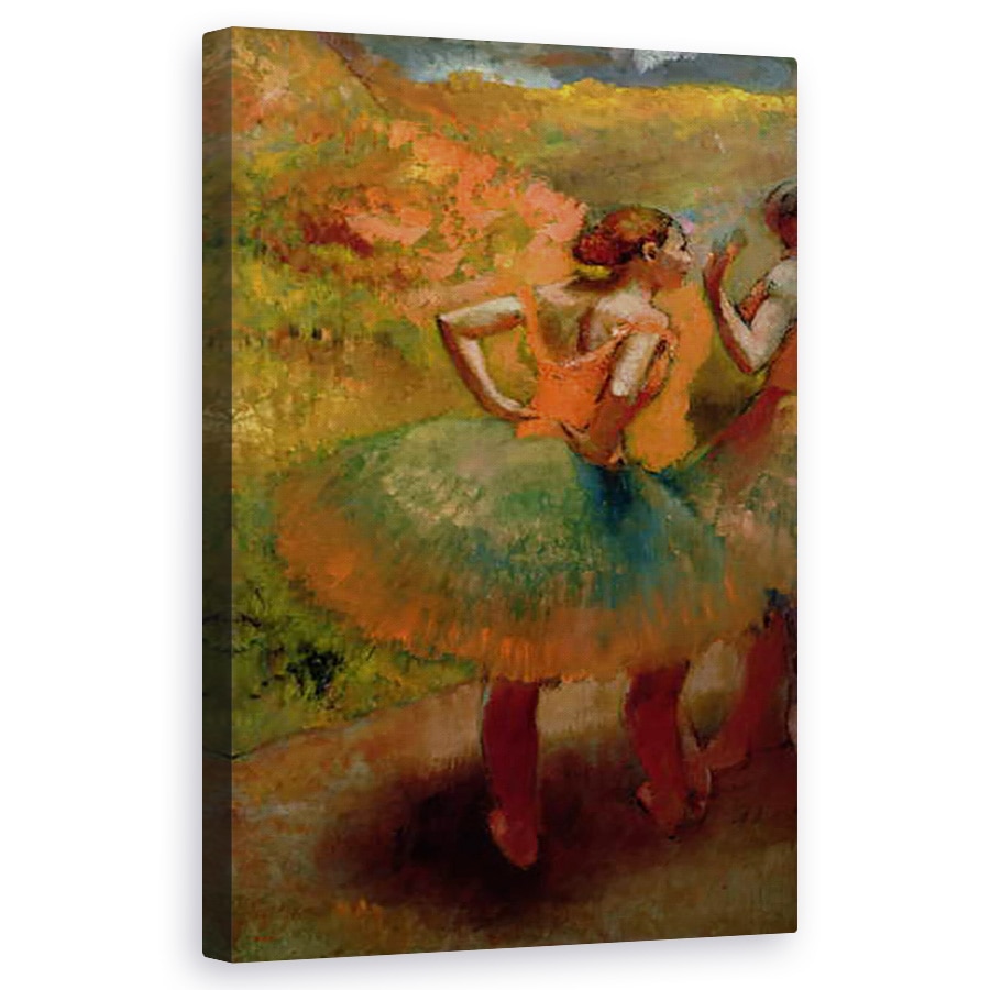 Tablou canvas - Edgar Degas - Dansatoare purtand fuste verzi, 60 x 100 cm