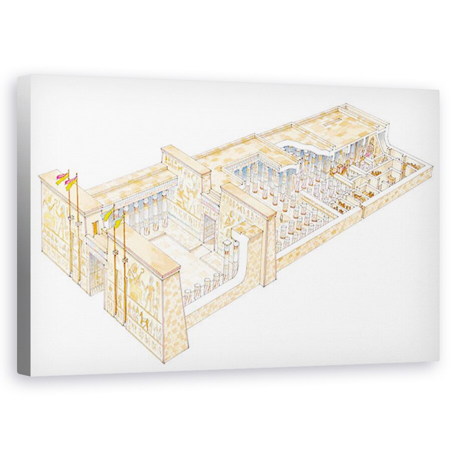 Tablou canvas - Fernando Aznar Cenamor - Templul Egiptului, 50 x 80 cm