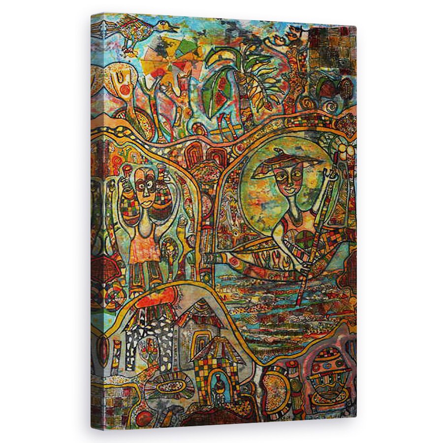 Tablou canvas - Wole Oyeyemi - Panze de viata, 50 x 80 cm