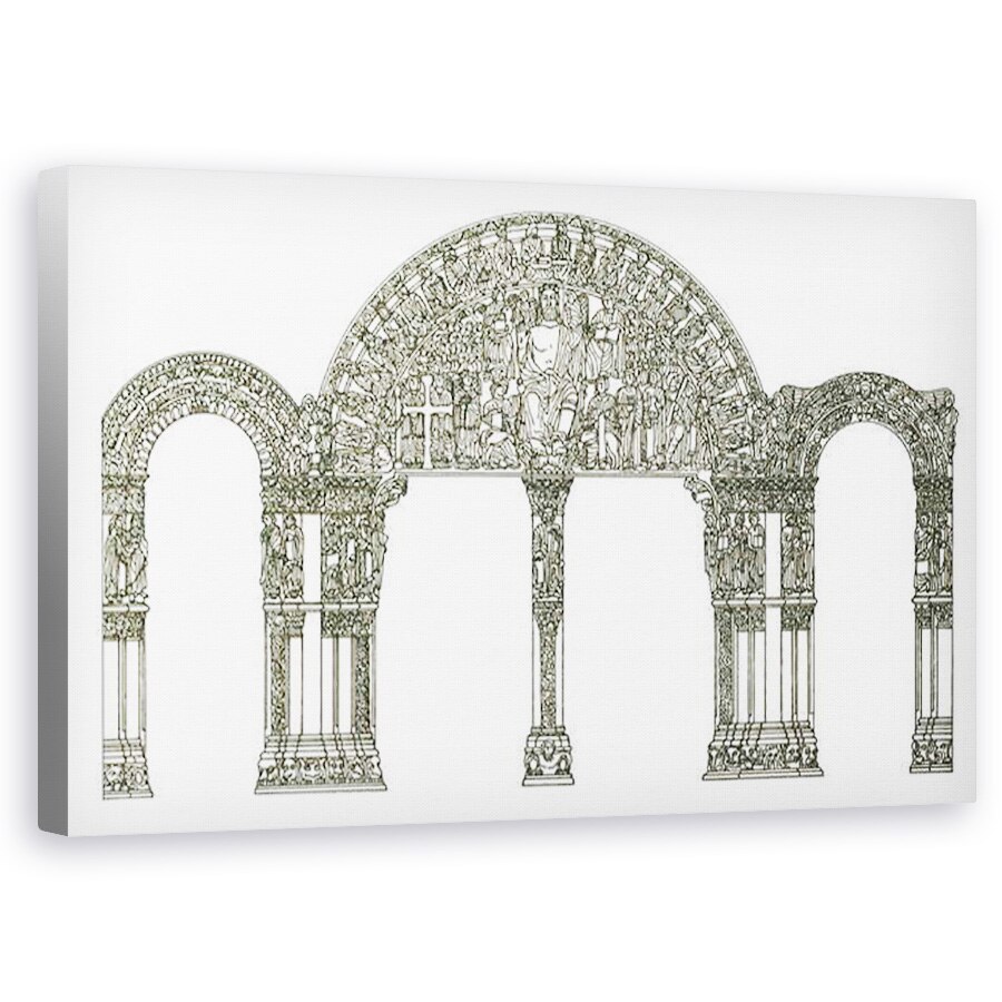 Tablou canvas - Fernando Aznar Cenamor - Portico de la Gloria. Santiago de Compostela Cathedral, 50 x 80 cm