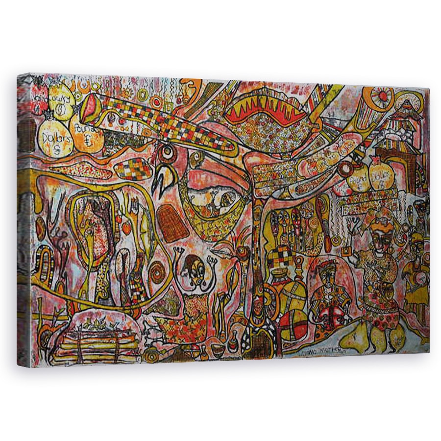 Tablou canvas - Wole Oyeyemi - Mama iubitoare, 60 x 100 cm