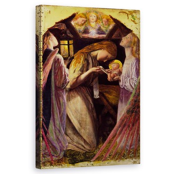 Tablou canvas - Arthur Hughes - Nasterea Domnului, 50 x 80 cm Tablou canvas - Arthur Hughes - Nasterea Domnului, 50 x 80 cm