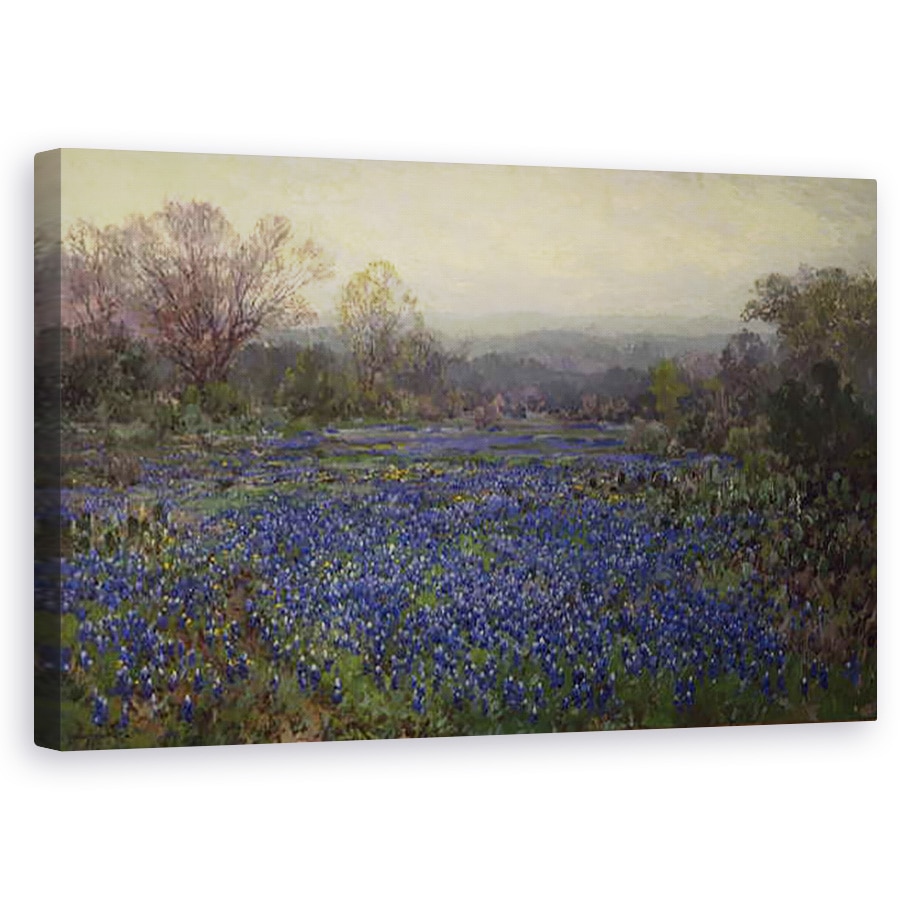 Tablou canvas - Julian Onderdonk - Fara titlu - Camp de Bluebonnets , 50 x 80 cm