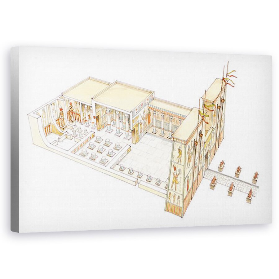 Tablou canvas - Fernando Aznar Cenamor - Templul Egiptului, 50 x 80 cm