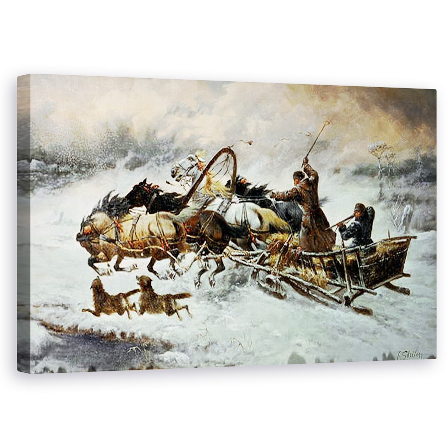 Tablou canvas - Constantine Stoiloff - Chase , 60 x 100 cm