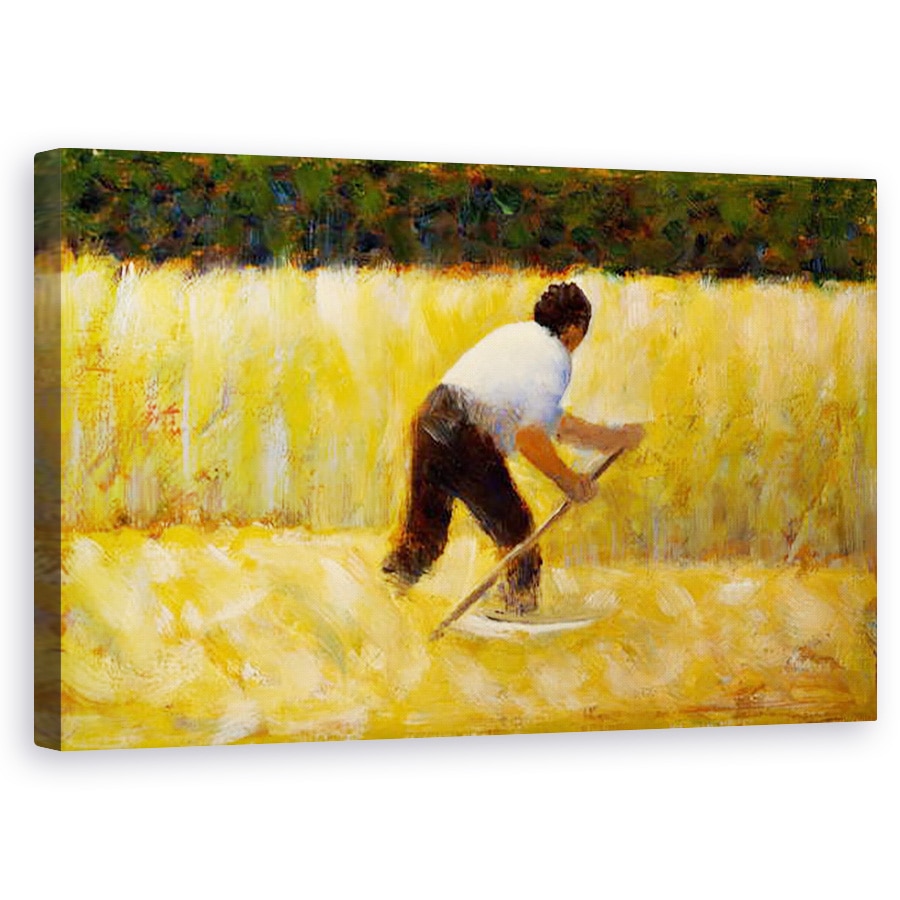Tablou canvas - Georges Pierre Seurat - Masina de tuns iarba, 60 x 100 cm