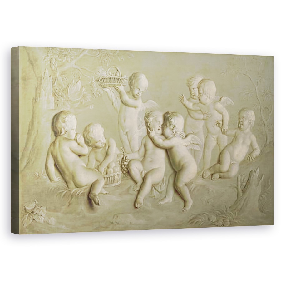 Tablou canvas - Grigoriy Ivanovich Ugryumov - Bacchanalia juvenila, 50 x 80 cm