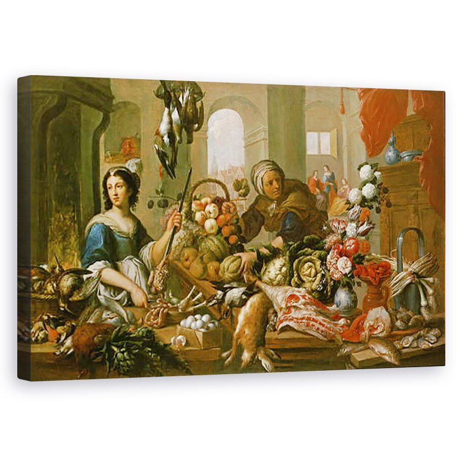 Tablou canvas - Frans Ykens - Martha si Mary, 50 x 80 cm