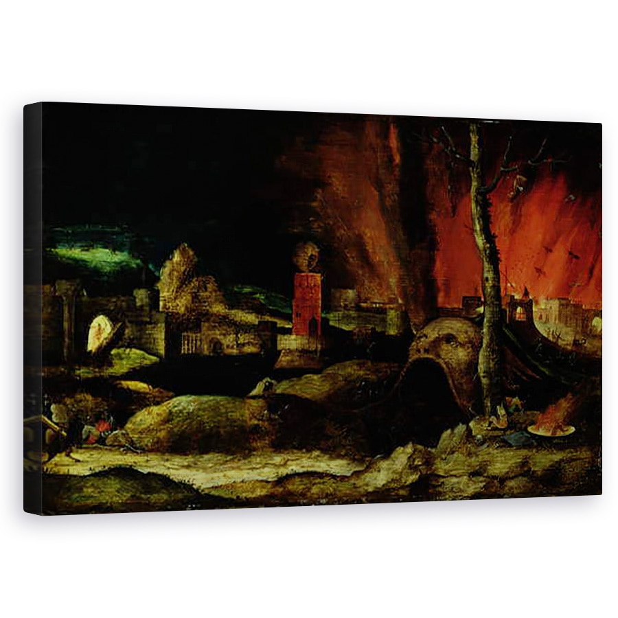 Tablou canvas - Hieronymus Bosch - Hristos in Limbo , 50 x 80 cm