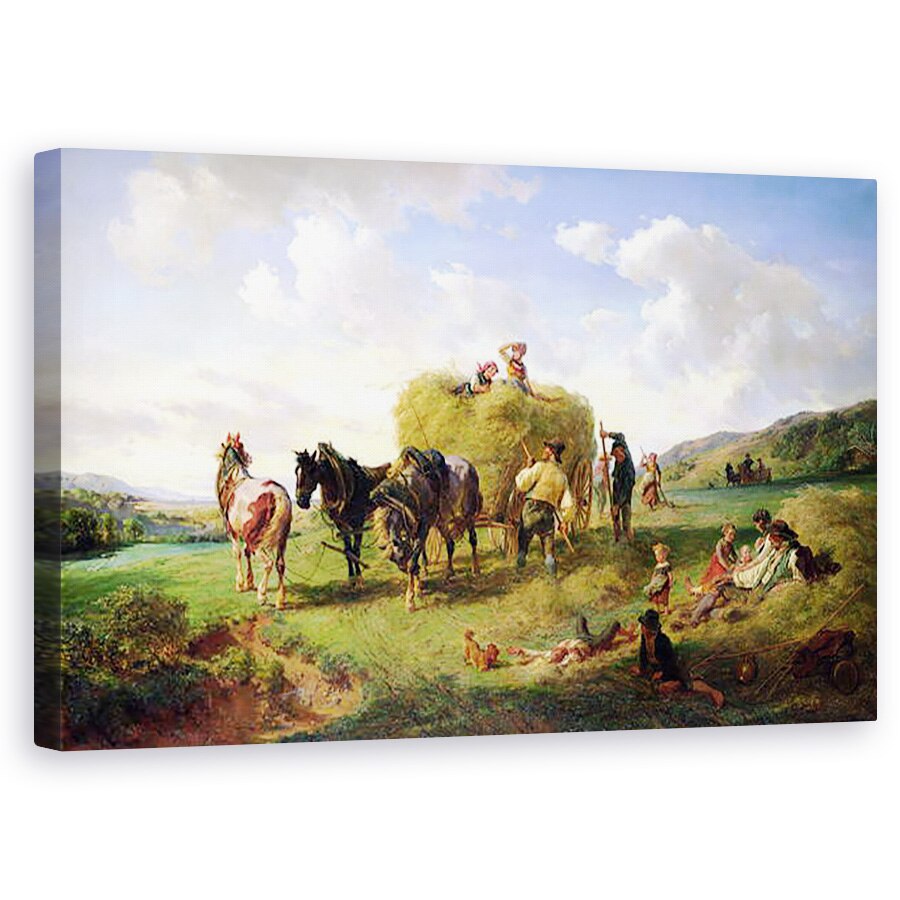 Tablou canvas - Hermann Kauffmann - Recolta fanului, 50 x 80 cm