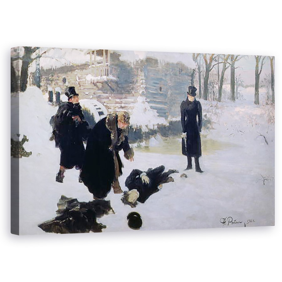 Tablou canvas - Ilya Efimovich Repin - The Duel, 50 x 80 cm