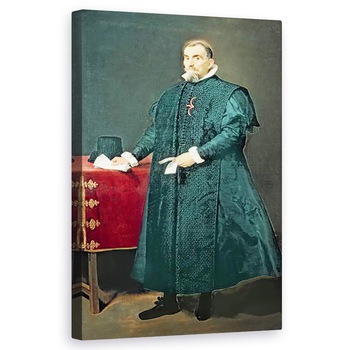 Tablou canvas - Diego Rodriguez de Silva y Velazquez - Portretul lui Don Diego de Corral y Arellano 1570-1632 , 50 x 80 cm Tablou canvas - Diego Rodriguez de Silva y Velazquez - Portretul lui Don Diego de Corral y Arellano 1570-1632 , 50 x 80 cm