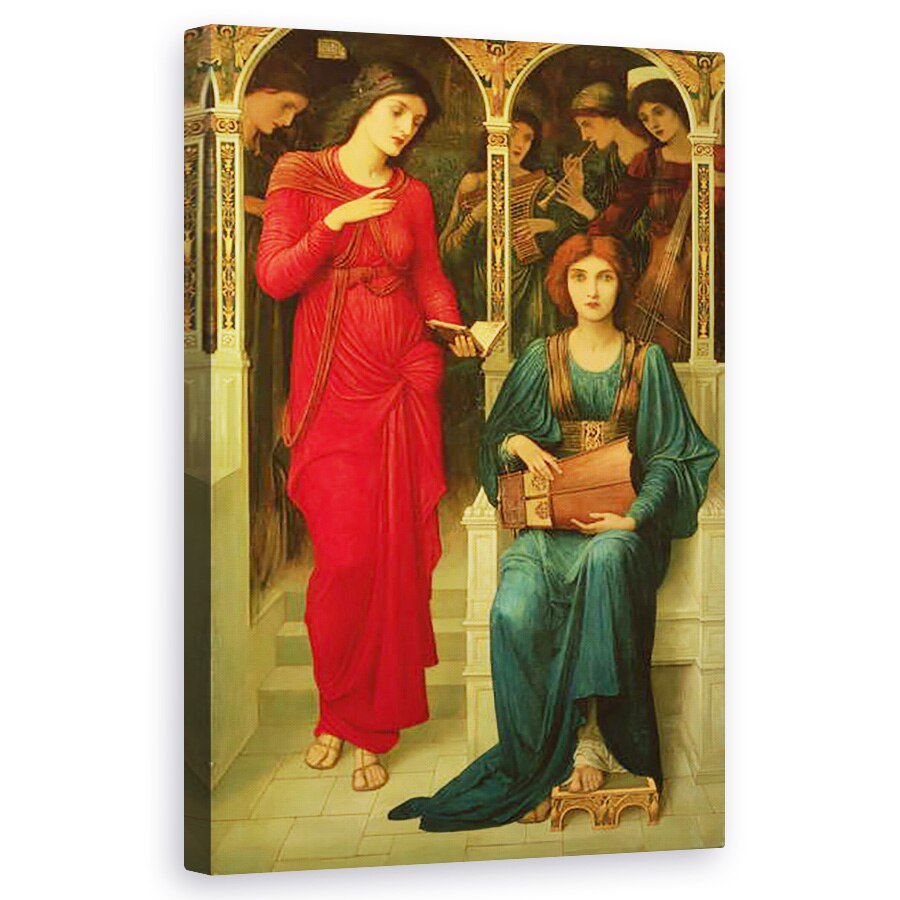 Tablou canvas - John Melhuish Strudwick - Oda muzicii, 50 x 80 cm