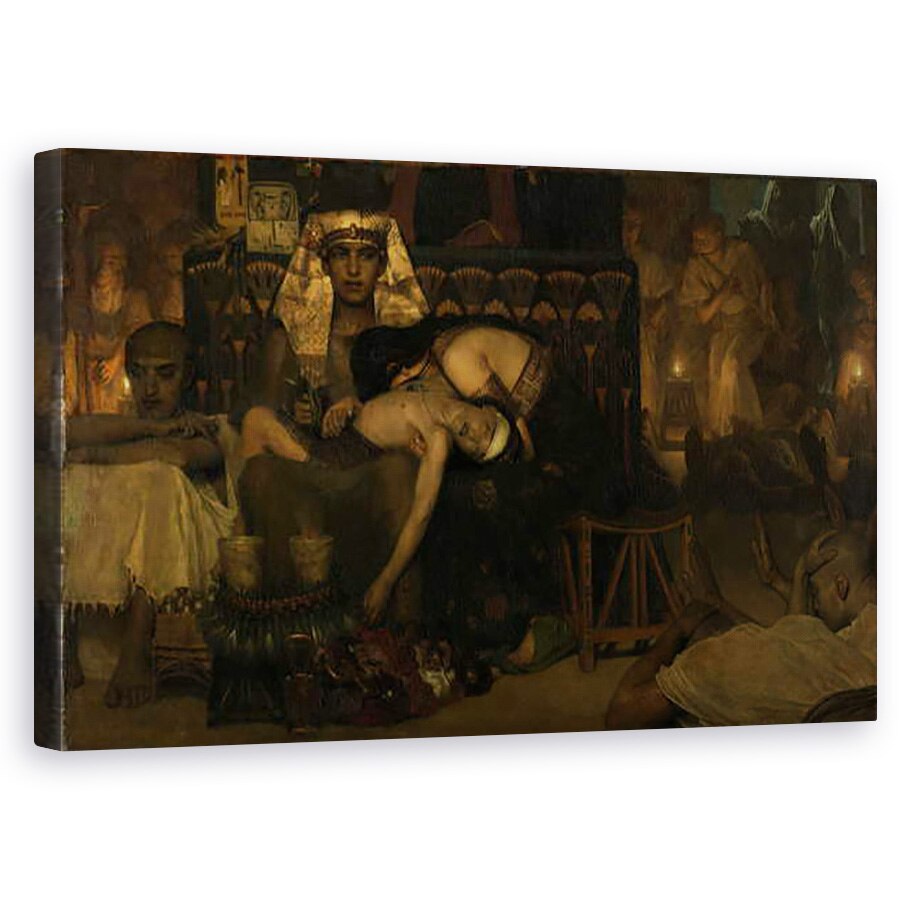 Tablou canvas - Lawrence Alma-Tadema - Moartea Fiului intai Nascut al Faraonilor, 50 x 80 cm