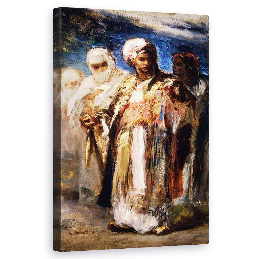 Tablou canvas - Narcisse Virgile Diaz de la Pena - Barbati in costume orientale, 50 x 80 cm