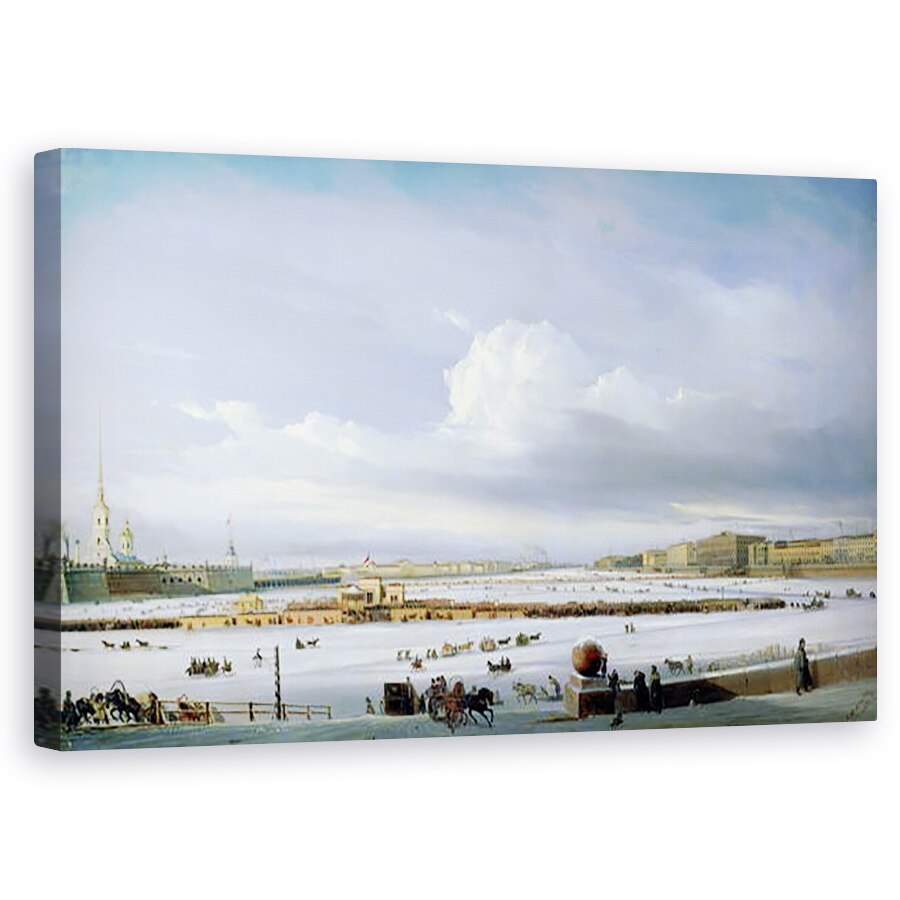 Tablou canvas - Aleksei Petrovich Bogolyubov - Conducerea pe Neva, 50 x 80 cm