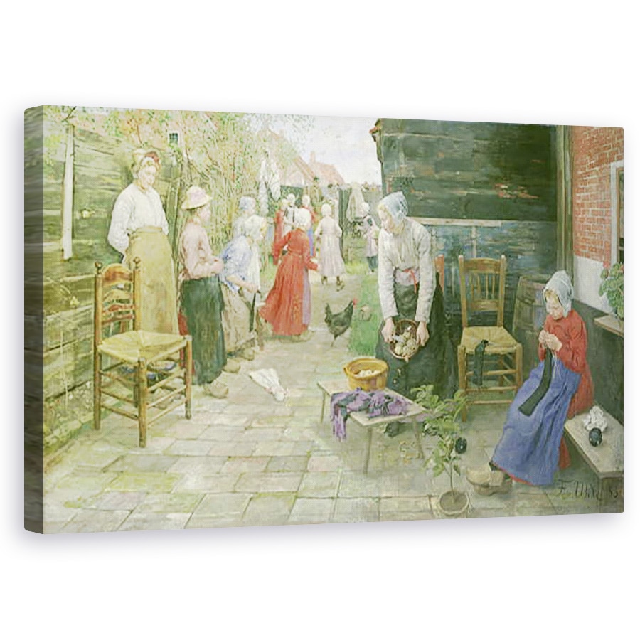 Tablou canvas - Fritz von Uhde - Vine polizorul de organe, 60 x 100 cm