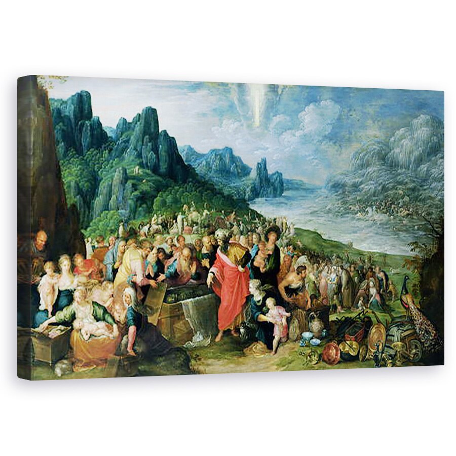 Tablou canvas - Frans II Francken the Younger - Israelitii de pe malul Marii Rosii, 50 x 80 cm