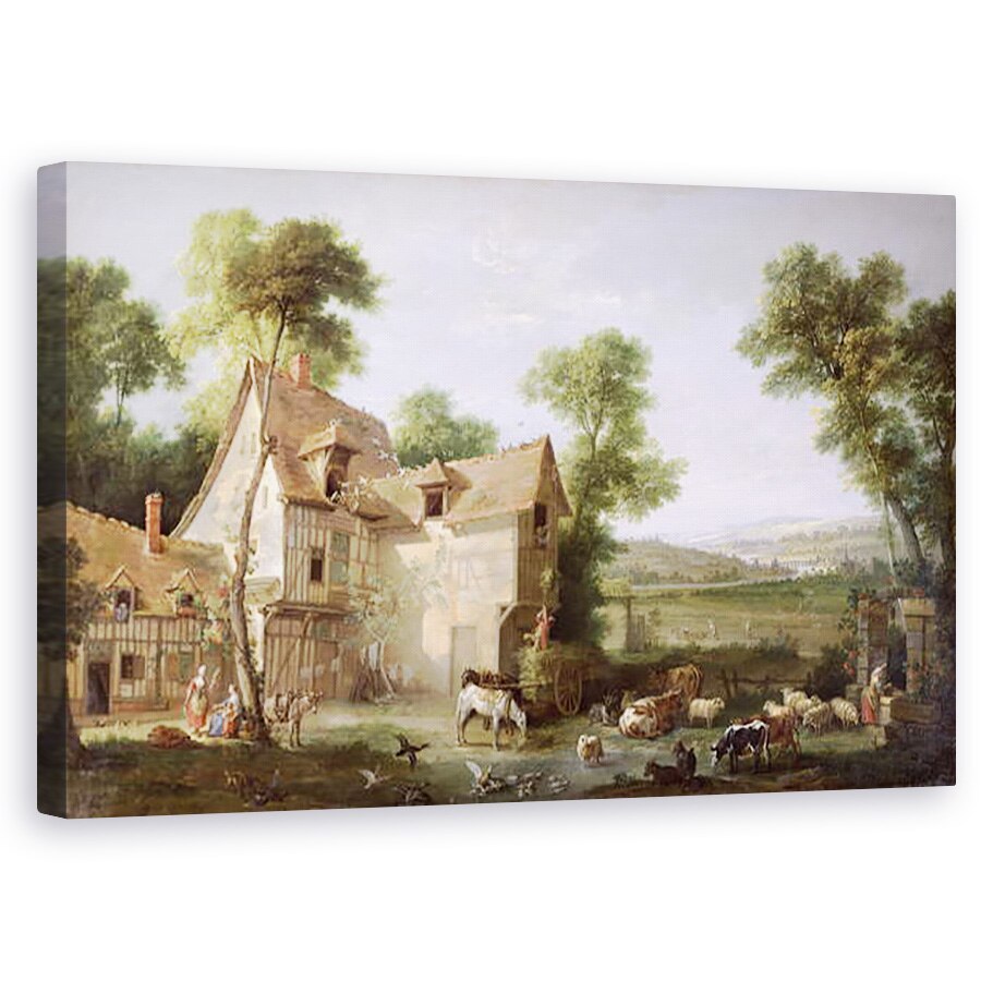 Tablou canvas - Jean-Baptiste Oudry - Ferma, 50 x 80 cm