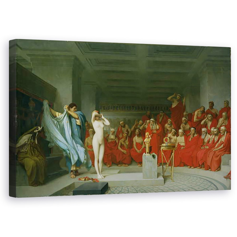 Tablou canvas - Jean Leon Gerome - Phryne in fata juriului, 60 x 100 cm