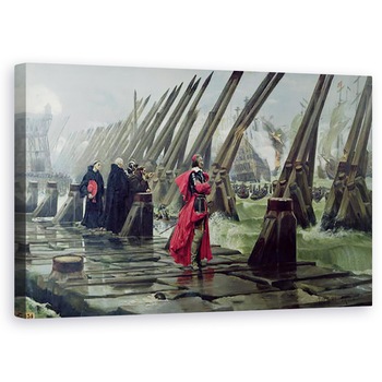 Tablou canvas - Henri-Paul Motte - Richelieu 1585-1642 pe zidul marii la La Rochelle, 60 x 100 cm Tablou canvas - Henri-Paul Motte - Richelieu 1585-1642 pe zidul marii la La Rochelle, 60 x 100 cm