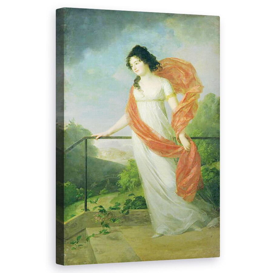 Tablou canvas - Johann Friedrich August Tischbein - Portret De Contesa Theresia Fries 1779-1819, 60 x 100 cm