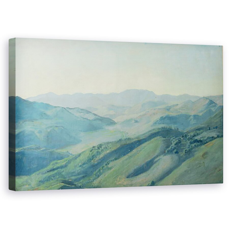 Tablou canvas - Rudolph Friedrich Wasmann - Vedere a peisajului rural in Tirol, 50 x 80 cm