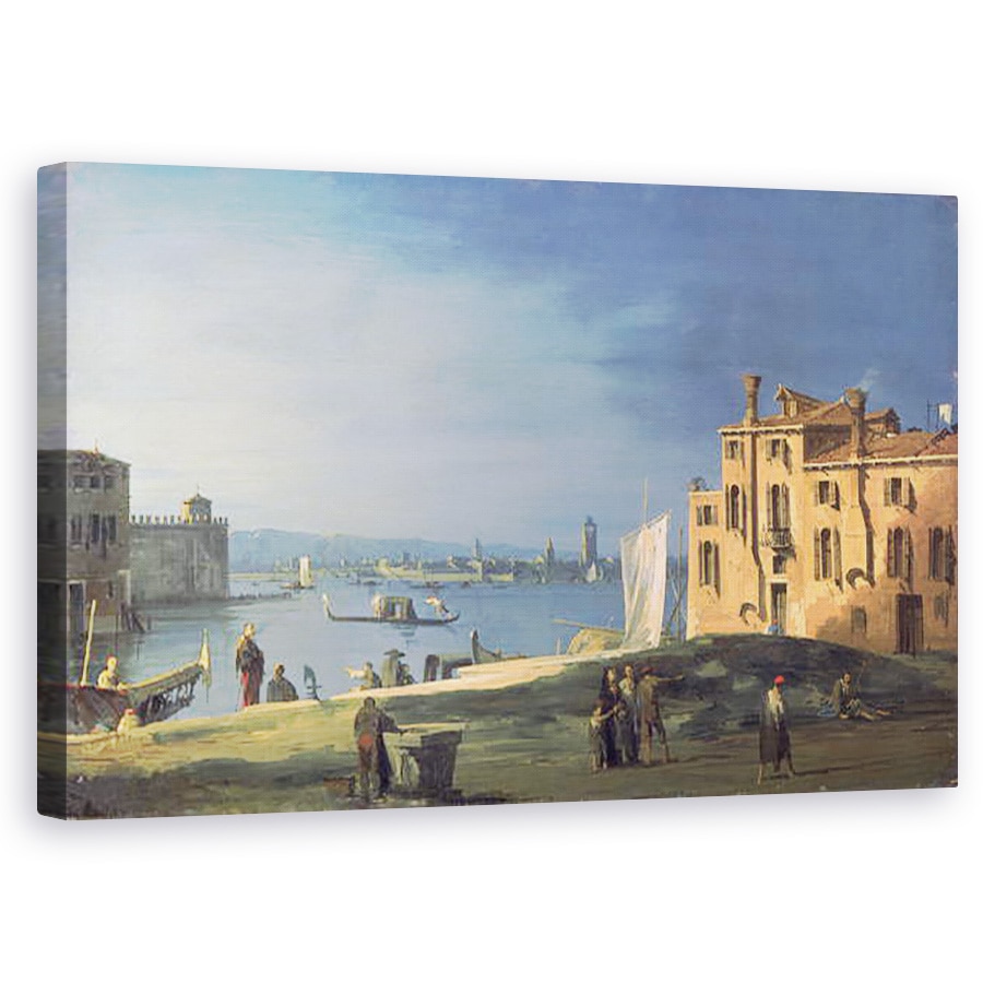 Tablou canvas - Canaletto - Vedere spre Venetia , 50 x 80 cm