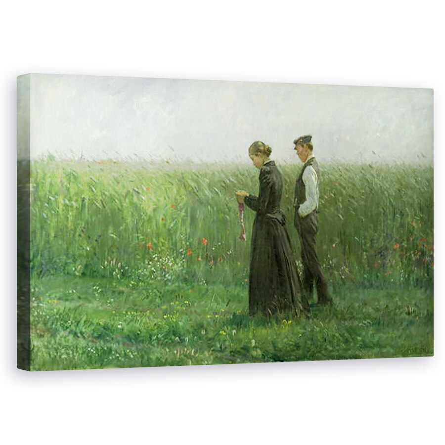 Tablou canvas - Leopold Karl Walter von Kalckreuth - Duminica dupa-amiaza, 60 x 100 cm