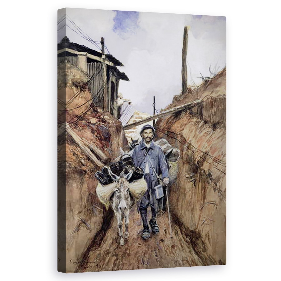 Tablou canvas - Francois Flameng - Magarul, Somme, 60 x 100 cm