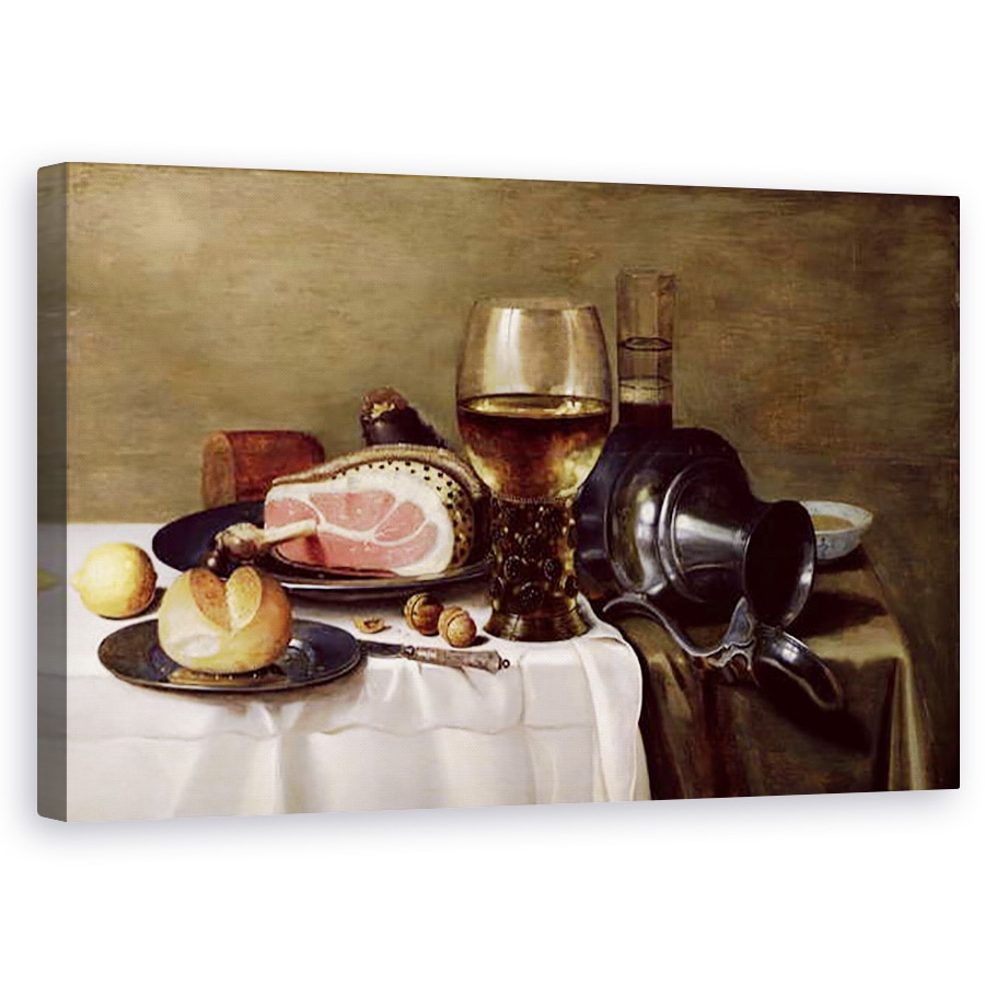Tablou canvas - Pieter Claesz - Natura statica cu sunca , 60 x 100 cm